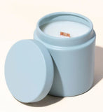 Scented Candle | Glam Tin Jar Scented Candles for Women | Coco Apricot Creme Wax | Long Lasting with 60 Hours Burn Time | 9 oz | Gift for Home Décor09 OZ Metal Candle