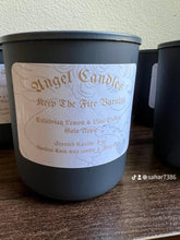 Keep The Fire Burning Lemon, Apple, Liliac leaves Scented Candle |Cool Gray Jar Scented Candles for Women | Coco Apricot Creme Wax | Long Lasting with 45 Hours Burn Time | 9 oz | Gift for Home Décor