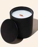 Keep The Fire Burning Lemon, Apple, Liliac leaves Scented Candle |Cool Gray Jar Scented Candles for Women | Coco Apricot Creme Wax | Long Lasting with 45 Hours Burn Time | 9 oz | Gift for Home Décor