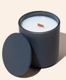 Keep The Fire Burning Lemon, Apple, Liliac leaves Scented Candle |Cool Gray Jar Scented Candles for Women | Coco Apricot Creme Wax | Long Lasting with 45 Hours Burn Time | 9 oz | Gift for Home Décor