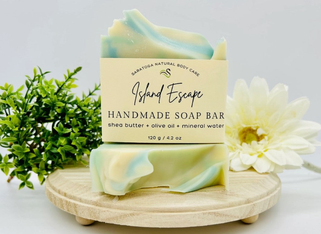 Island Escape Tropical Handmade Soap Bar Vegan Cold Process